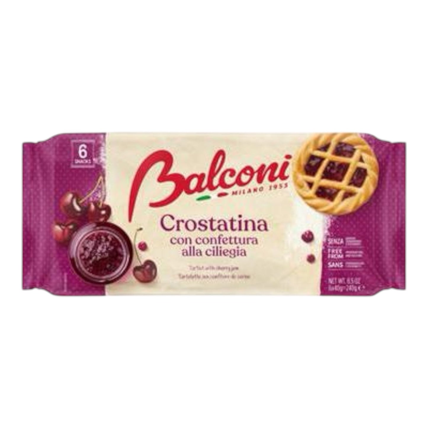 Balconi Crostatine / Cherry Tartalets
With Cherry Jam 240g