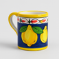 Hand-Painted Ceramic Mug – Sorrento Lemon Fantasy (10 cm)