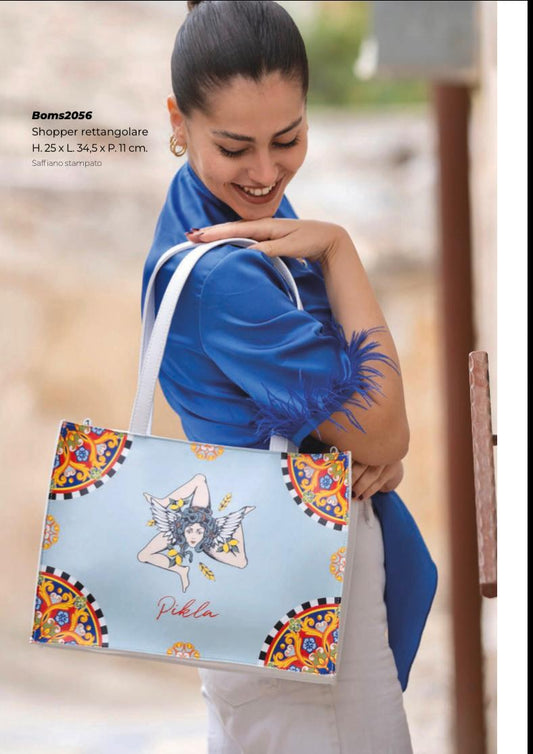 Pikla Trinacria Shopper – A Bold Tribute to Sicilian Heritage