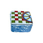 Ceramic Box With Sicilian Cart Design - cm 5